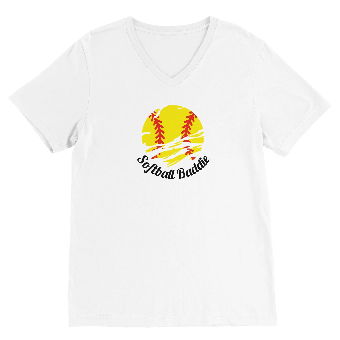 Softball Baddie V-Neck Ylw