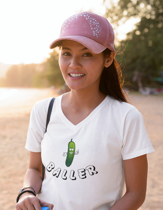 Pickleballer V-Neck T-shirt