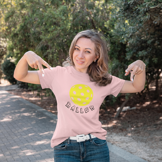 Pickle Baller women's Tee Pnk